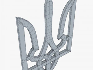 Emblema do Estado da Ucr&acirc;nia M 1 Modelo 3D