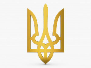 Ukraine State Emblem M 2 3D Model