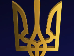 Emblema dello stato dell'Ucraina M 2 Modello 3D