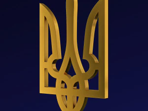Emblema dello stato dell'Ucraina M 2 Modello 3D