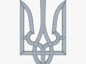 Emblema dello stato dell'Ucraina M 2 Modello 3D