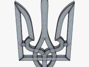 Emblema dello stato dell'Ucraina M 2 Modello 3D