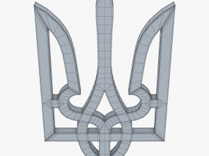 Ukraine State Emblem M 2 3D 模型