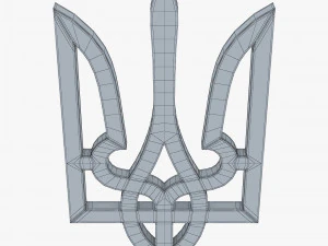 Emblema dello stato dell'Ucraina M 2 Modello 3D