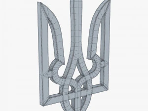 Emblema dello stato dell'Ucraina M 2 Modello 3D