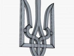 Emblema dello stato dell'Ucraina M 2 Modello 3D