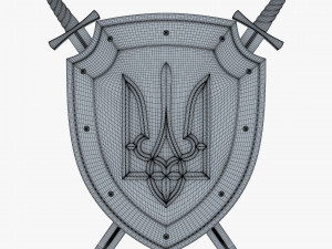 Coat of Arms of Ukraine M 1 3Dモデル