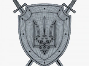 Bras&atilde;o de Armas da Ucr&acirc;nia M 1 Modelo 3D