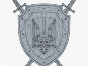 Coat of Arms of Ukraine M 1 3Dモデル