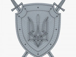 Bras&atilde;o de Armas da Ucr&acirc;nia M 1 Modelo 3D