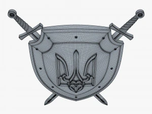 Bras&atilde;o de Armas da Ucr&acirc;nia M 1 Modelo 3D