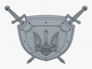 Bras&atilde;o de Armas da Ucr&acirc;nia M 1 Modelo 3D