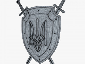 Coat of Arms of Ukraine M 1 3Dモデル