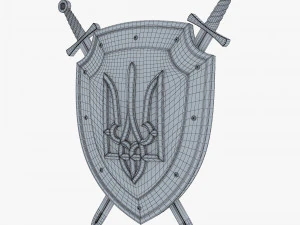 Bras&atilde;o de Armas da Ucr&acirc;nia M 1 Modelo 3D