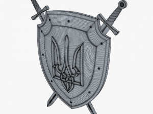 Coat of Arms of Ukraine M 1 3Dモデル