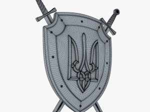 Bras&atilde;o de Armas da Ucr&acirc;nia M 1 Modelo 3D