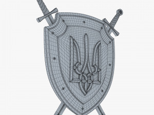 Coat of Arms of Ukraine M 1 3Dモデル