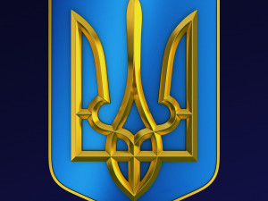Ukraine State Emblem M 3 3D Model