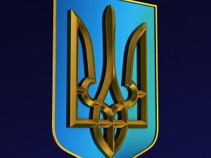 Ukraine State Emblem M 3 3D Model