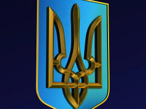 Ukraine State Emblem M 3 3D Model