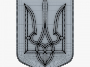 Ukraine State Emblem M 3 3D Model