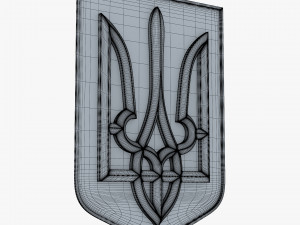 Ukraine State Emblem M 3 3D Model