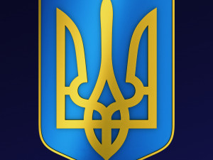 Ukraine State Emblem M 4 3D-Modell