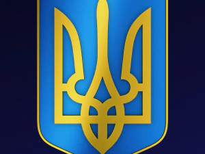 Emblema do Estado da Ucr&acirc;nia M 4 Modelo 3D