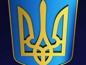 Ukraine State Emblem M 4 3D-Modell