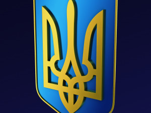 Ukraine State Emblem M 4 3D-Modell