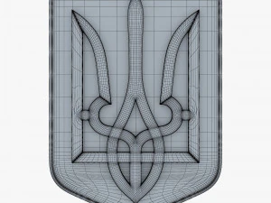Emblema do Estado da Ucr&acirc;nia M 4 Modelo 3D