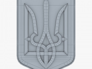 Ukraine State Emblem M 4 3D-Modell