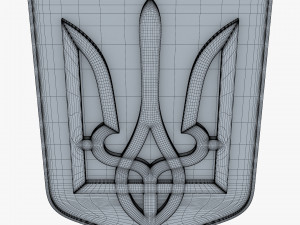 Ukraine State Emblem M 4 3D-Modell