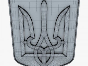 Emblema do Estado da Ucr&acirc;nia M 4 Modelo 3D