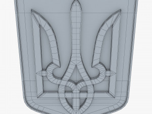 Ukraine State Emblem M 4 3D-Modell