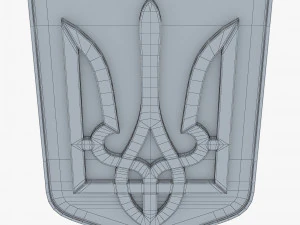 Emblema do Estado da Ucr&acirc;nia M 4 Modelo 3D