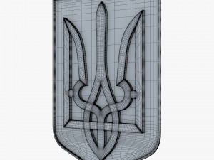 Ukraine State Emblem M 4 3D-Modell