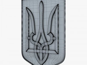 Emblema do Estado da Ucr&acirc;nia M 4 Modelo 3D