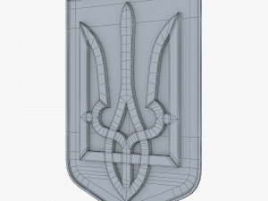 Ukraine State Emblem M 4 3D-Modell