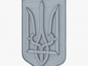 Emblema do Estado da Ucr&acirc;nia M 4 Modelo 3D