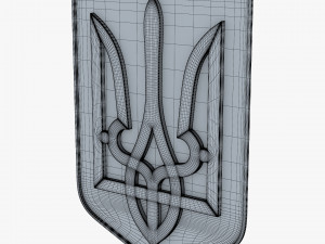 Ukraine State Emblem M 4 3D-Modell