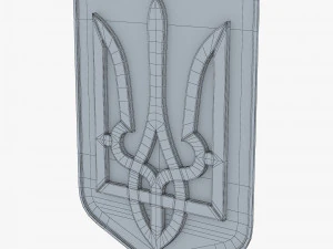 Emblema do Estado da Ucr&acirc;nia M 4 Modelo 3D