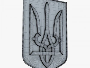 Emblema do Estado da Ucr&acirc;nia M 4 Modelo 3D