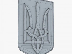 Emblema do Estado da Ucr&acirc;nia M 4 Modelo 3D