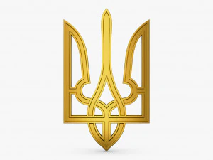Lambang Negara Ukraina M 5 Model 3D