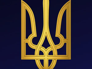 Ukraine State Emblem M 5 3D Model