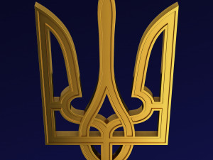 Ukraine State Emblem M 5 3D-Modell