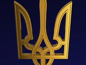 Ukraine State Emblem M 5 3D Model
