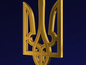 Ukraine State Emblem M 5 3D Model