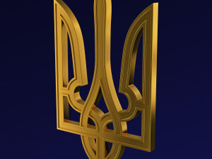 Ukraine State Emblem M 5 3D-Modell
